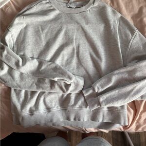 H&M Gray Crewneck Sweatshirt Relaxed Fit